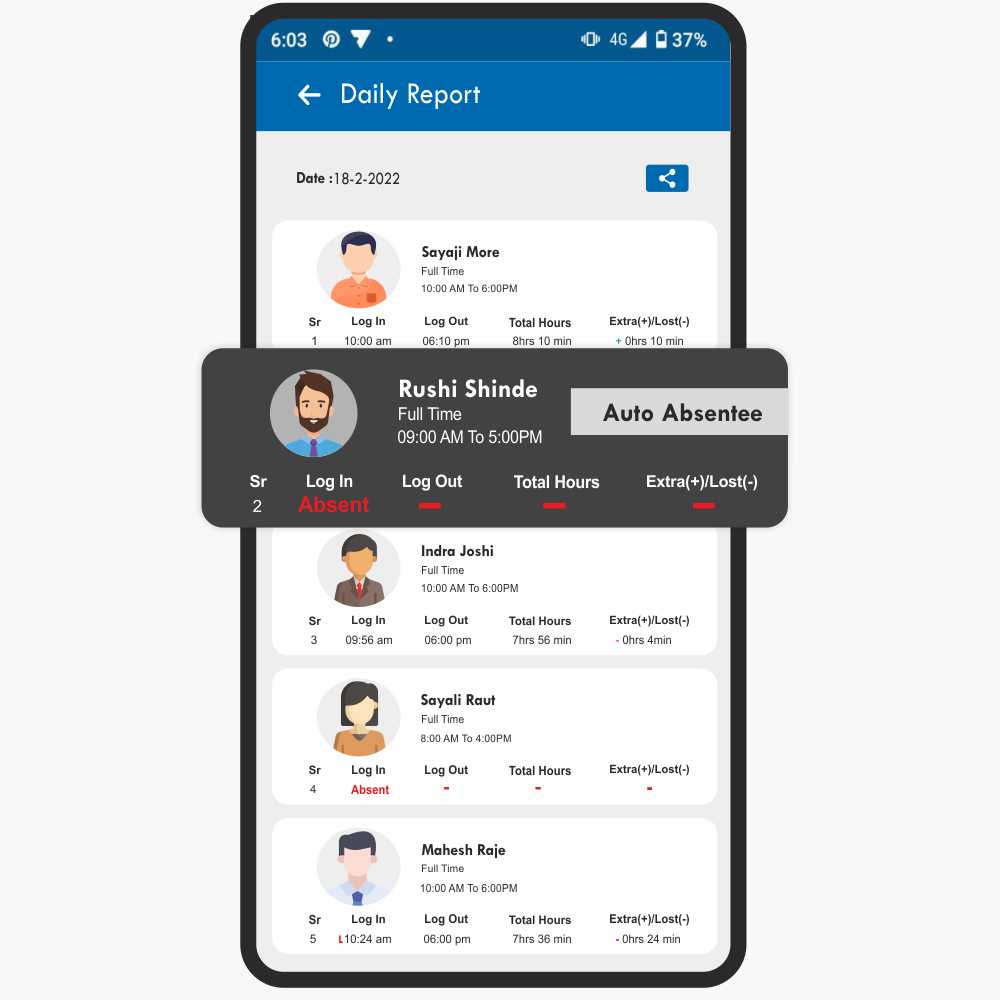 Attendance box | Auto Absentee